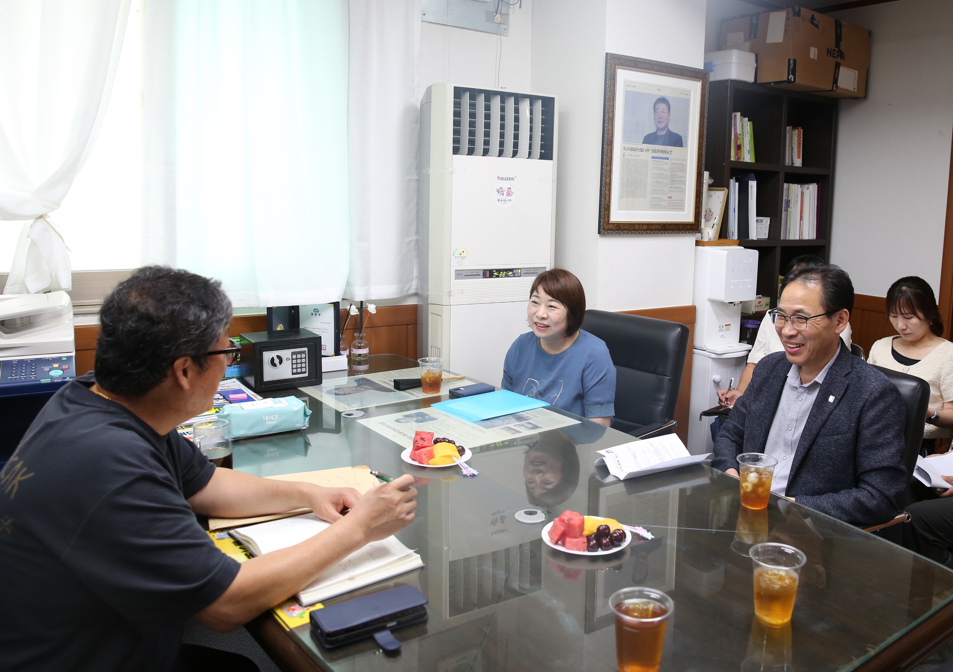 북수원 시장 현장 방문1번 사진